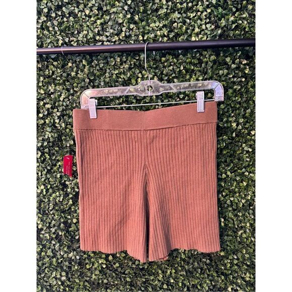 Carbon38 High Rise Camel Brown Ribbed Lounge Short Sz Medium NWT - Picture 6 of 7
